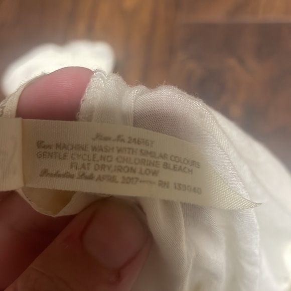 Matilda Jane tunic top ivory white lime green stripes size XL - Picture 9 of 9